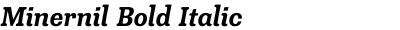 Minernil Bold Italic